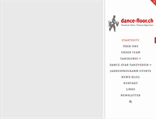 Tablet Screenshot of dance-floor.ch